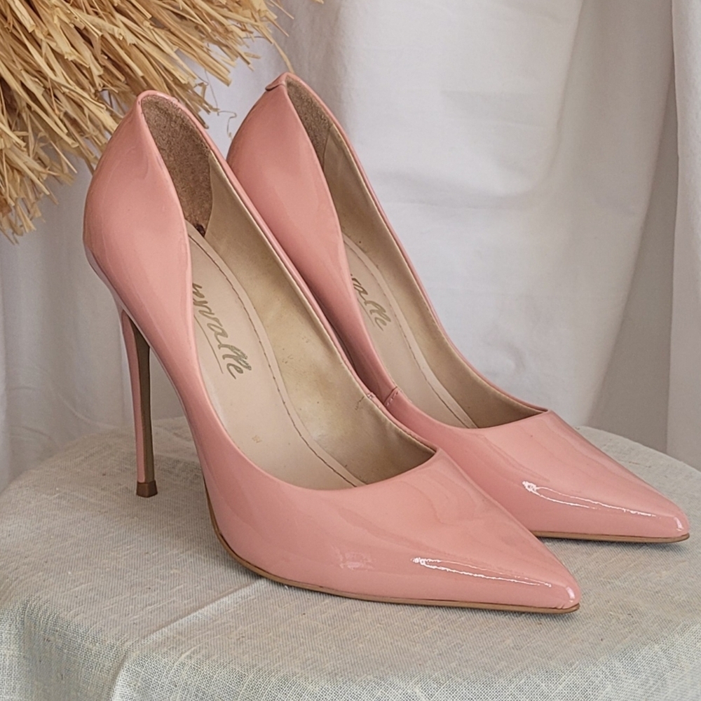 L'Intervalle | Pink Patent Leather "Teeva" Stiletto Heels